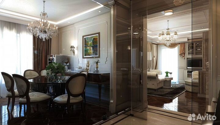 Стеклянные двери с рисунком