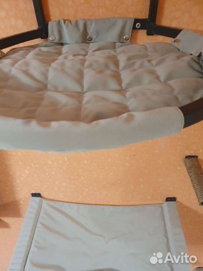 Настенный комплекс для кошек, когтеточка, лежак