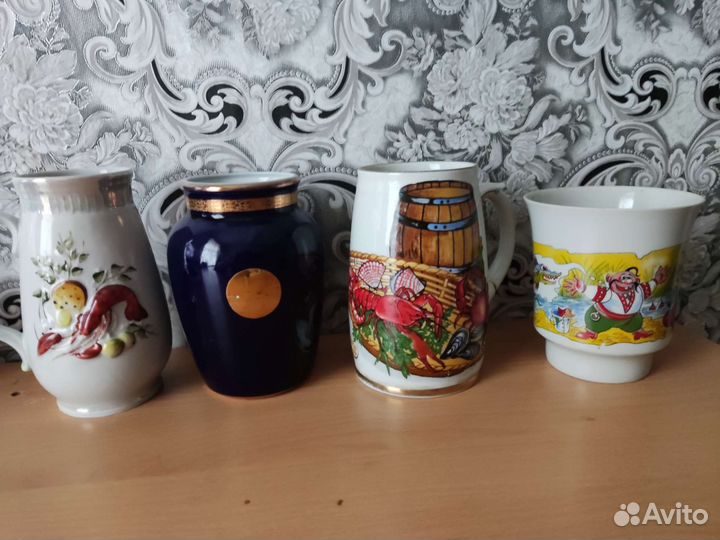 Посуда СССР вазы сервизы штофы