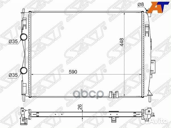 Радиатор Nissan Qashqai 06-13 / Qashqai+2 08-14