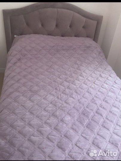 Покрывало на кровать велюр большое новое