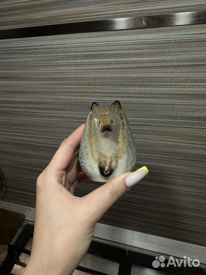 Скульптура Ежик Императорский фарфоровый завод