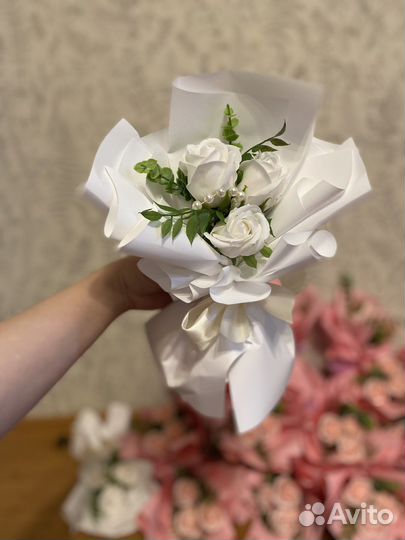 Розы из мыла букеты из роз