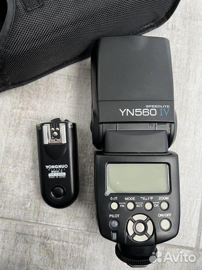 Вспышка yongnuo 560 iv + синхронизатор rf603c ii