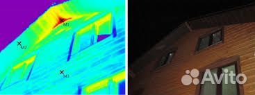 Обследование тепловизором,Поиск утечек тепла, труб