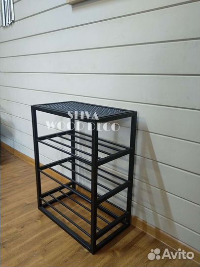 Обувница лофт с сеткой