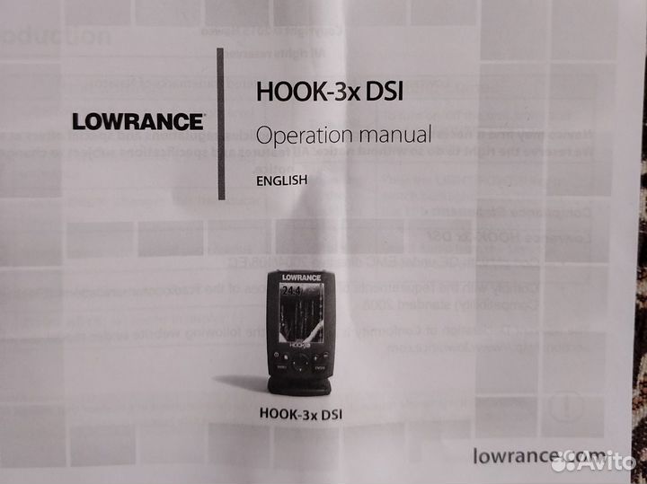 Эхолот Lowrance Hook-3x DSI