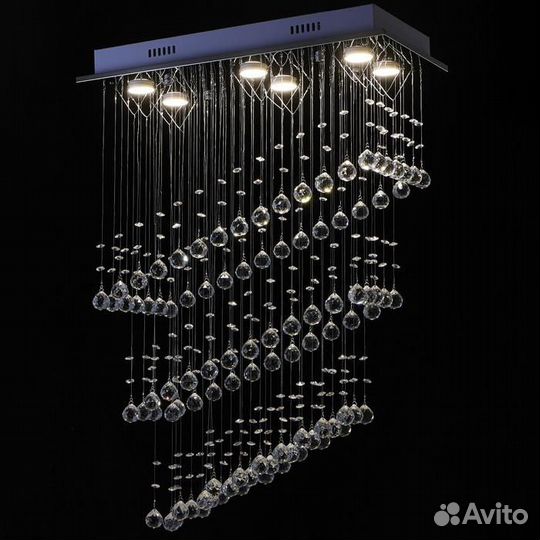 Каскад 71307/6 GU10 40Вт хром 60х30х85 см