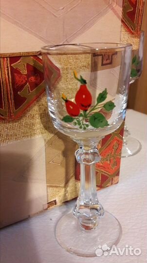 Набор рюмок - 6 штук, стекло - новые