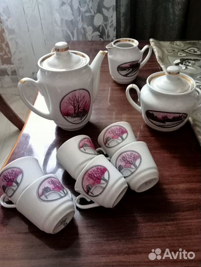 Кофейный сервиз фарфор СССР