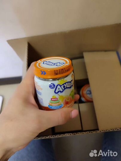 Фруктовое пюре агуша 2 коробки