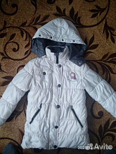 Куртка зимняя на девочку 5-7 лет