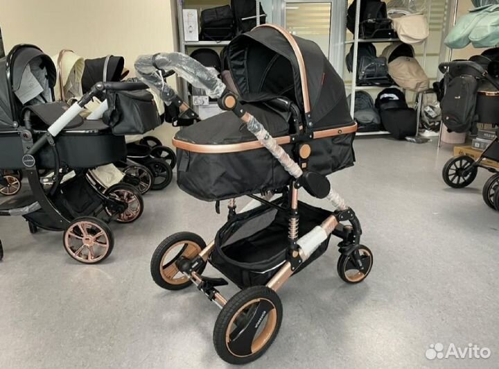Коляска 2в1 трансформер Новинка (Black)