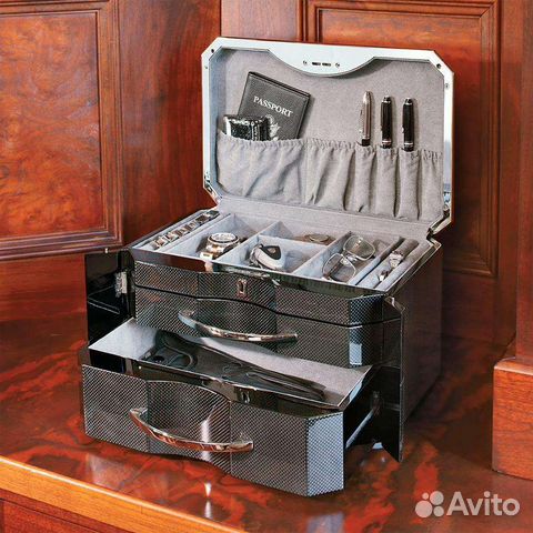 Шкатулка для украшений карбон