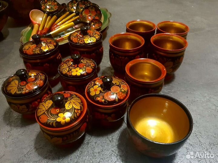 Посуда Хохлома Советская