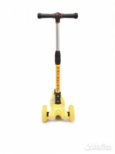 Самокат Kreiss Premium, светятся, Коробка+Звонок