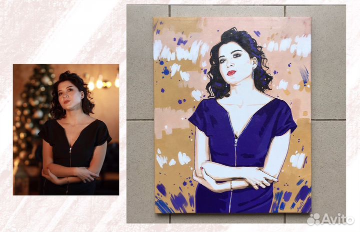 Портрет по фото, картины, художник
