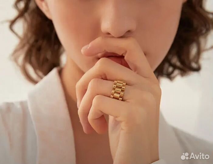 Кольцо браслет из нержавежщей стали с покрытием