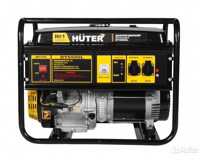 Электростанция (генератор бензиновый) huter DY6500