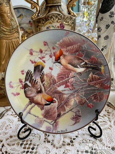 Декоративная тарелка Свиристели Rosenthal Германия