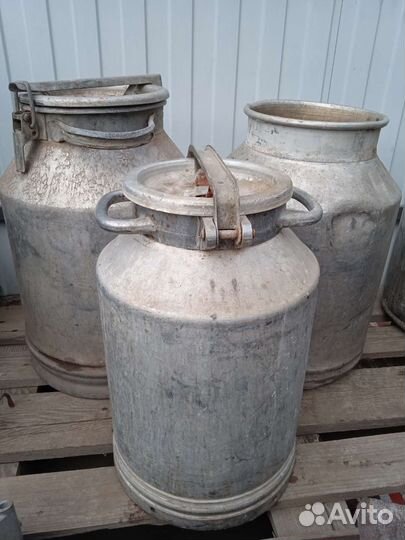 Бачки алюминиевые 30 л и фляги