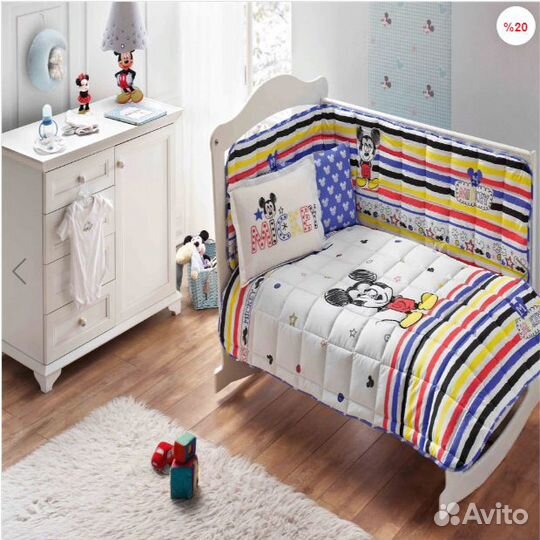 Бортики и постельное белье детскую кроватку Турция