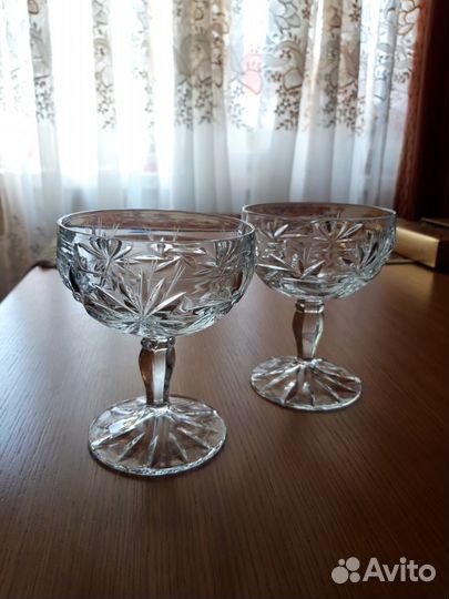 Креманки хрустальные 4 штуки