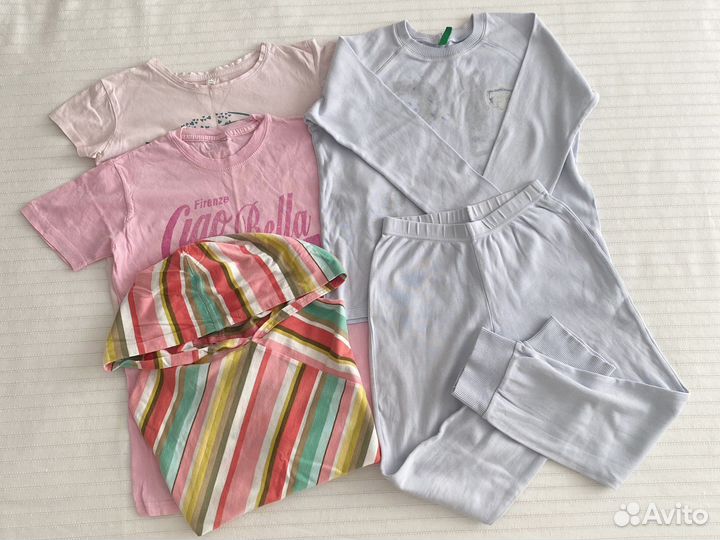 Вещи Benetton пакетом на девочку 128 140
