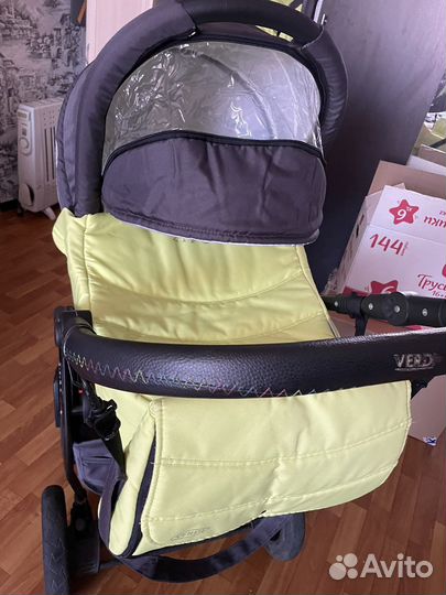 Коляска 2 в 1 verdi zipy лимонный цвет