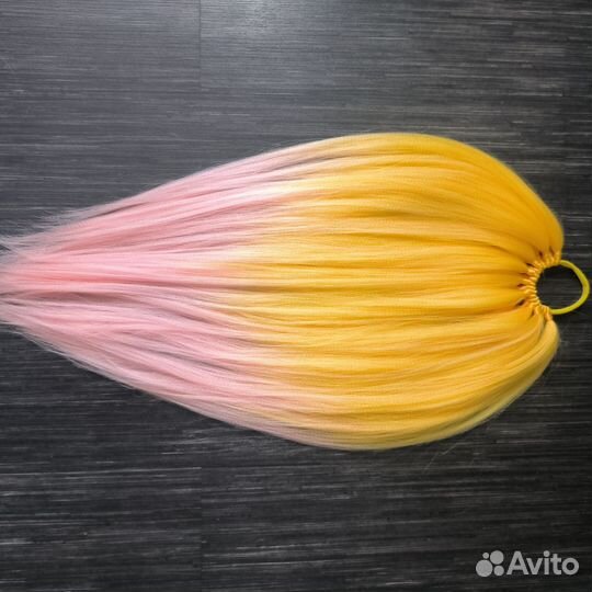 Хвост волосы на резинке