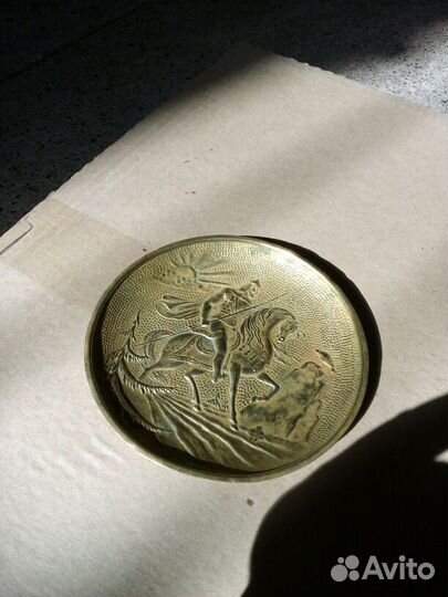 Пепельница латунь