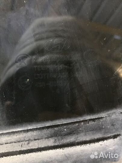 Стекло двери задней левой Hyundai Accent
