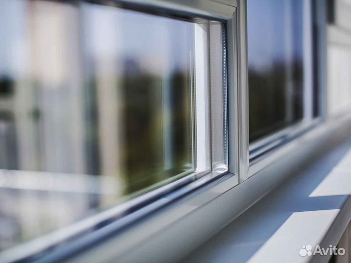 Ремонт окон, стеклопакет Эконом RAL1451