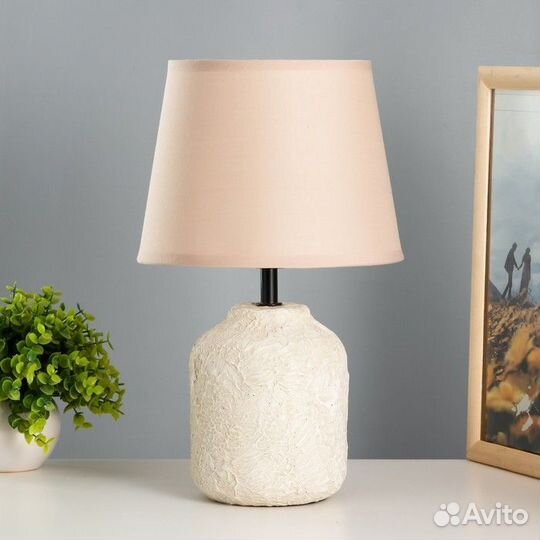 Настольная лампа 'Аврелия' Е14 40Вт бежевый 20х20х