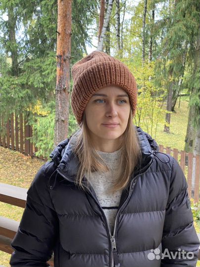 Шапка женская вязаная ручная работа