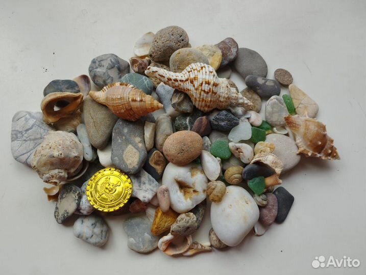 Камушки морские для оформления аквариума