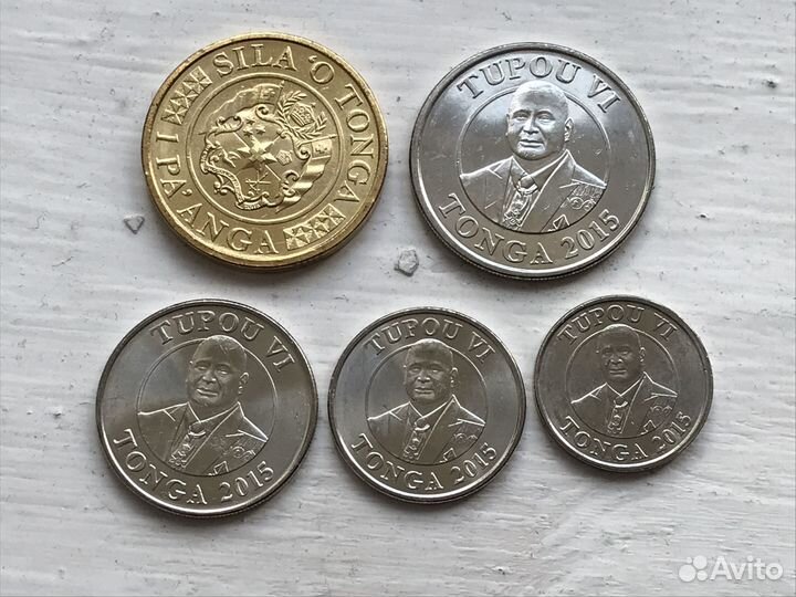 Набор монет о-ва Кука, Кении,2018 и Тонга,2015