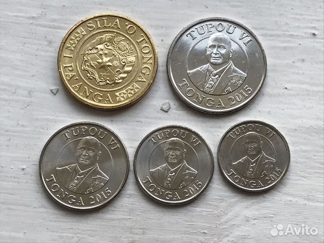 Набор монет о-ва Кука, Кении,2018 и Тонга,2015