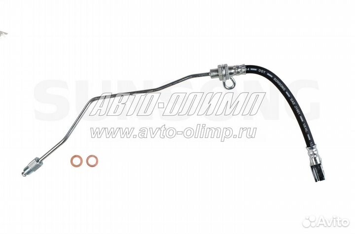 Шланг тормозной, задний левый