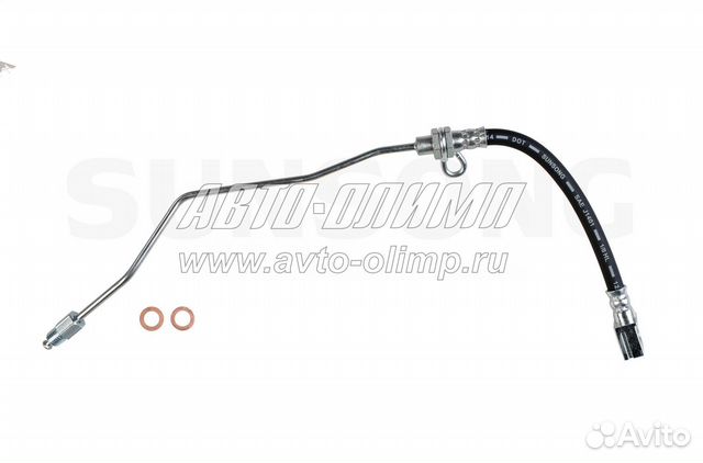 Шланг тормозной, задний левый