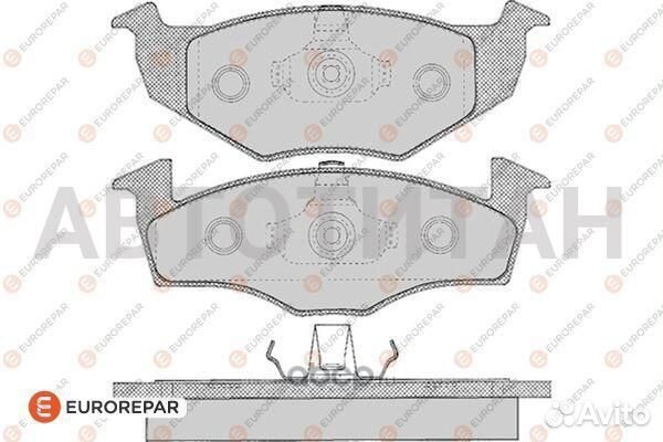 Колодки тормозные дисковые seat toledo I/II 94, VW