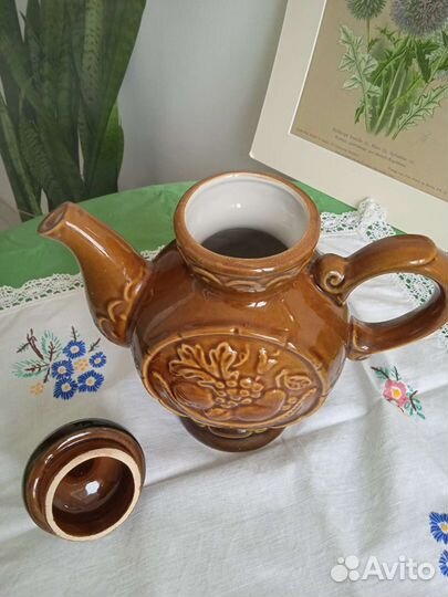 Чайник керамика, копилка грибок