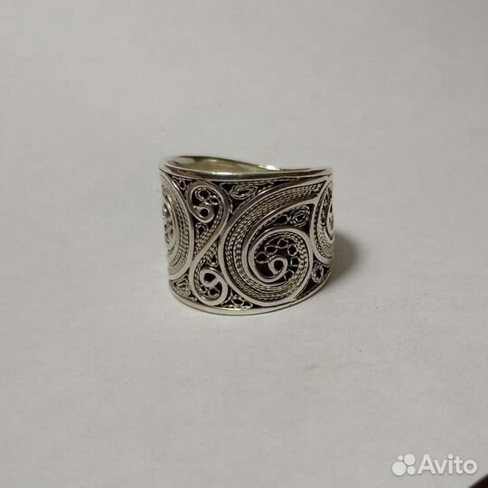 Кольцо Вьюга филигрань