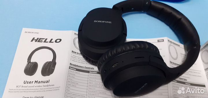 Блютуз наушники Borofone sound + Радио + Микрофон