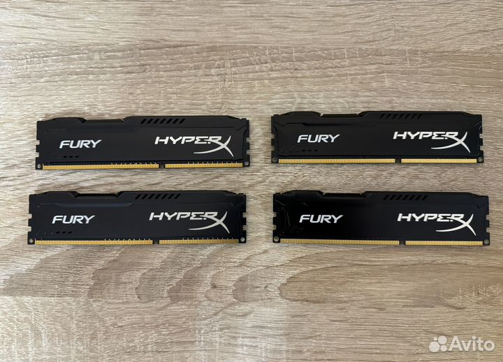 Kingston HyperX fury Black DDR3 16gb (4x4GB)