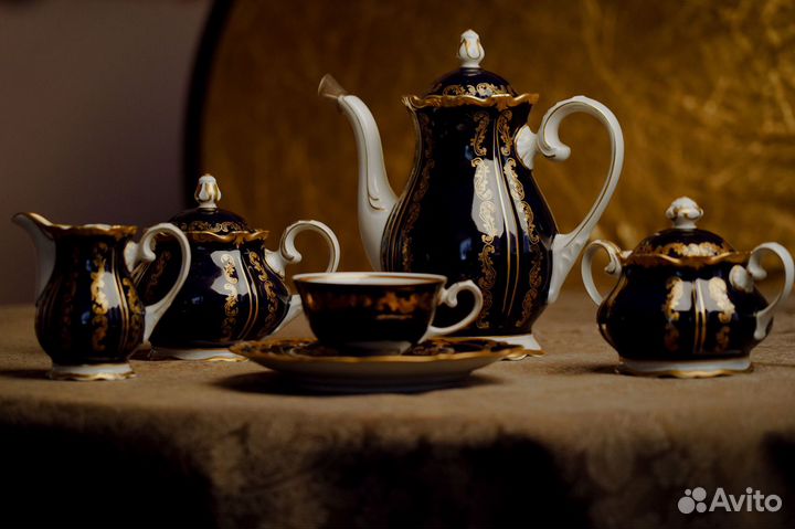 Сервиз кобальт 8 персон Reichenbach Райхенбах