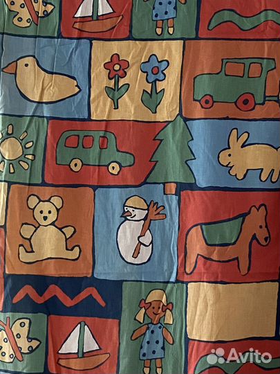 Шторы с рисунком детские хлопок плотный