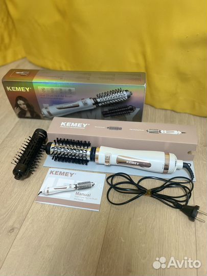 Фен щетка вращающаяся (2 насадки)