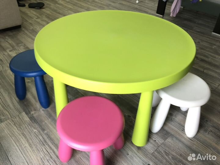 Детский стол и стулья IKEA