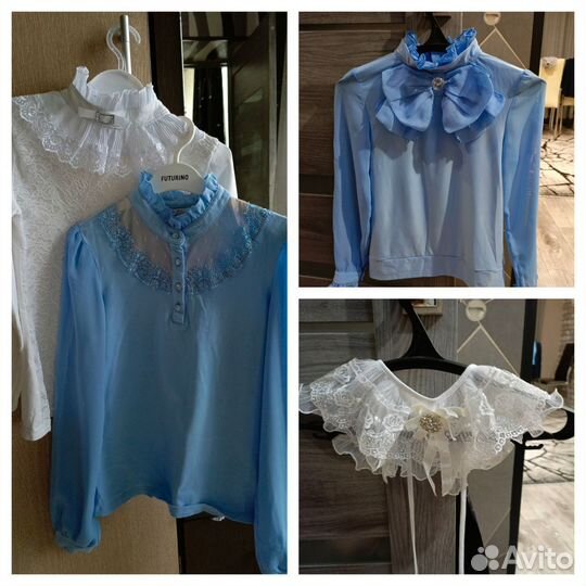 Блузки на девочку 134 140